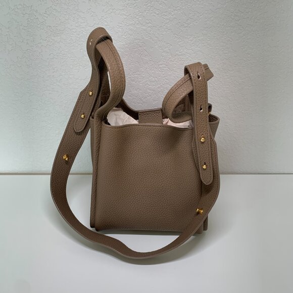 Songmont Medium Song Bag in Taupe – Full-Grain Leather, Like New w/ Dust Bag - Picture 2 of 16